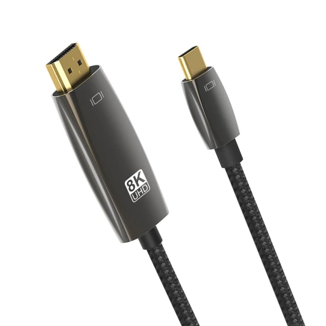 Кабель USB Type C (Thunderbolt 3.1) - HDMI 2.1 (4K120Hz 2 метра)