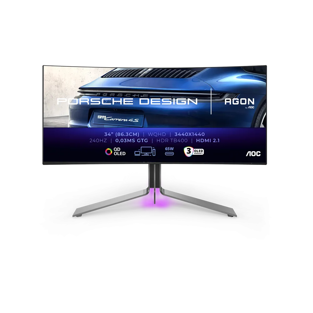 3.5K QD-OLED монитор AOC AGON PRO PD34