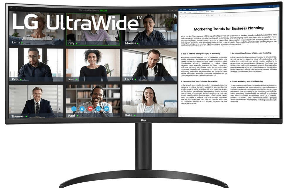 3.5K монитор LG 34WR55QC-B