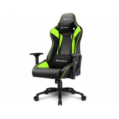 Игровое кресло Sharkoon Elbrus 3 Black Green (ELBRUS-3-BK/GN)