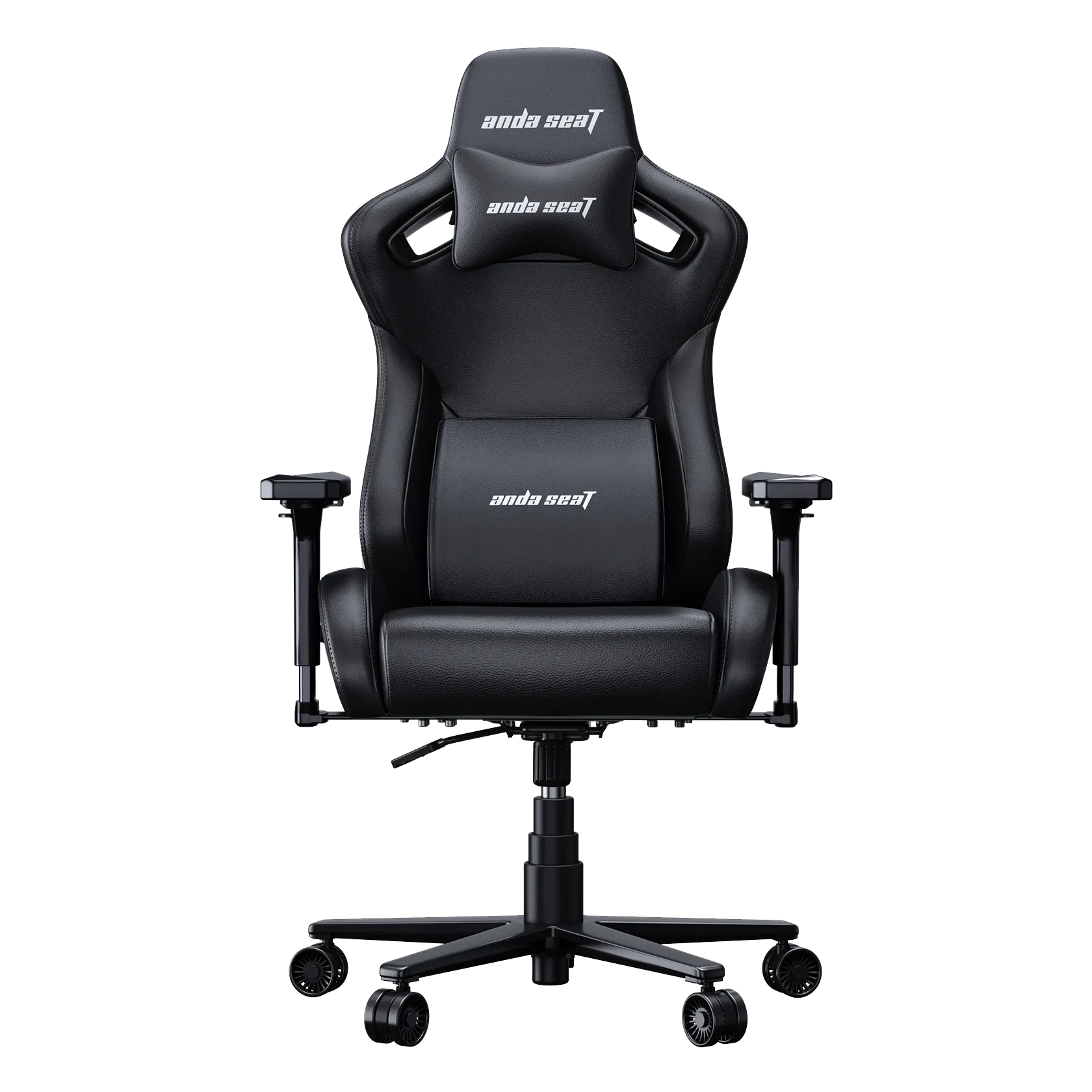 Кресло игровое Anda Seat Kaiser Frontier, цвет черный, размер XL (150кг), материал ПВХ (модель AD12) (AD12YXL-17-B-PV)
