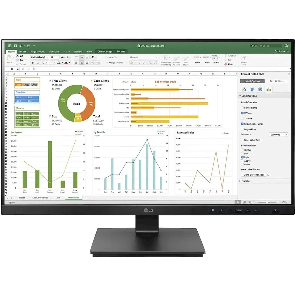 Full HD монитор LG 24BN650Y-B