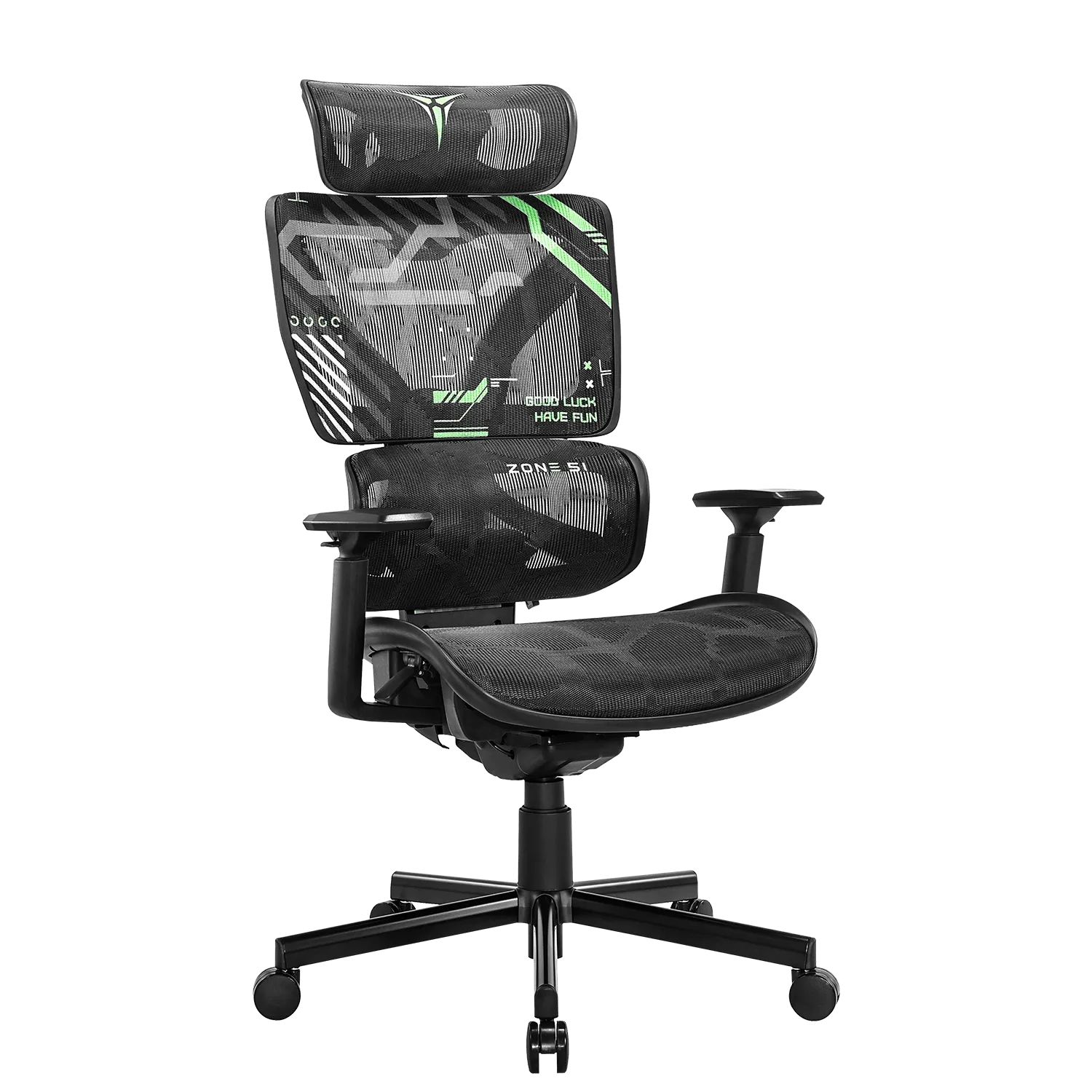 Компьютерное кресло ZONE 51 FREELANCER K5 Black-Green (Z51-FK5-GN)