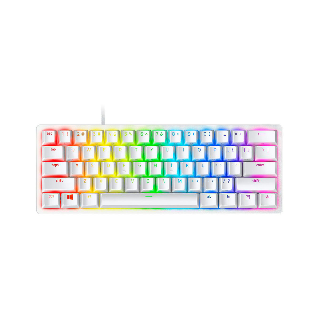 Игровая клавиатура Razer Huntsman Mini - Mercury Ed. (Red Switch) - Russian Layout (RZ03-03392200-R3R1) 