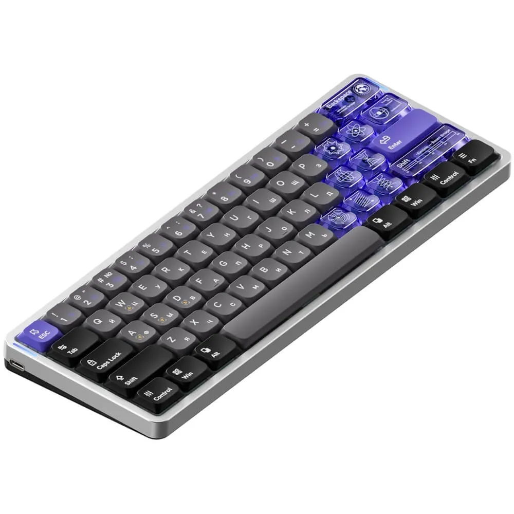 Игровая клавиатура NuPhy Air60 HE, Low-Profile Magnetic Jade Switch (Air60HE-SS-J)