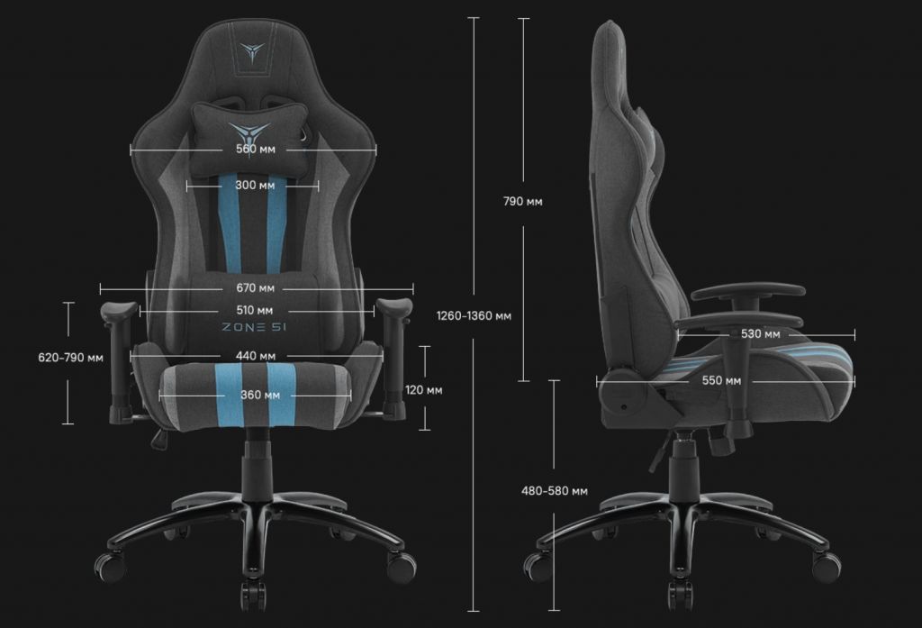 Игровое кресло ZONE 51 GRAVITY X-Weave Black