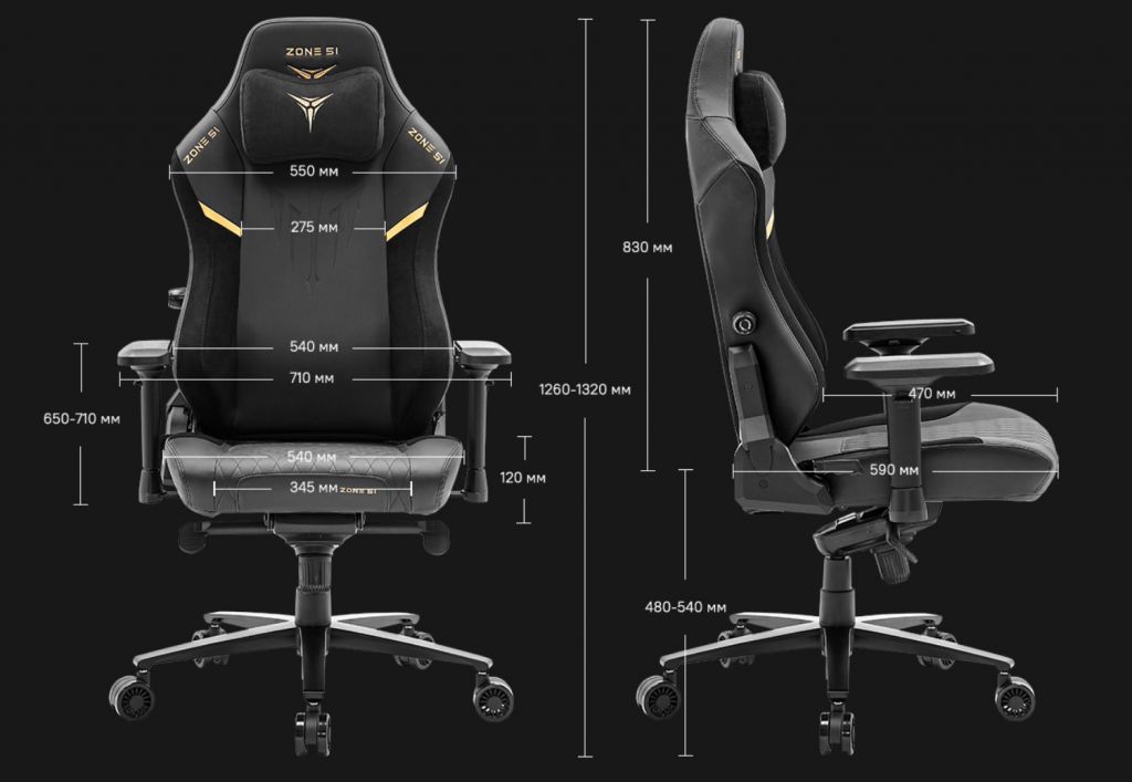 Игровое кресло ZONE 51 PREDATOR Black