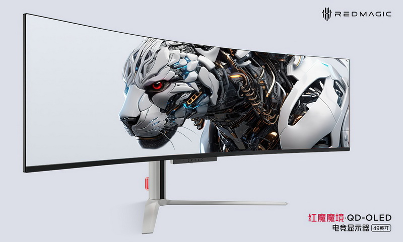 Смелая попытка. Nubia представила 49-дюймовый QD-OLED монитор Red Magic с частотой 240 Гц