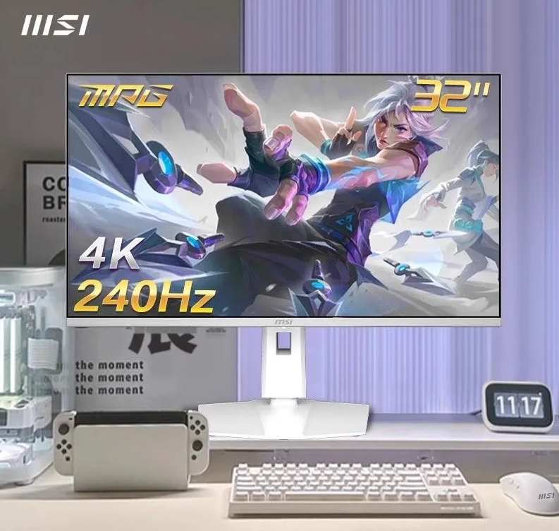 MSI выпустила белоснежный 4К-монитор MPG 321URXW QD-OLED