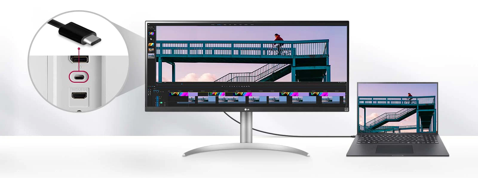 Монитор LG 34WQ65X-W