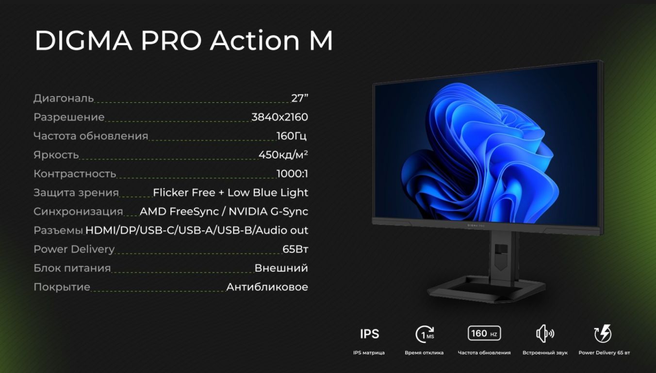 Монитор DIGMA PRO Action M