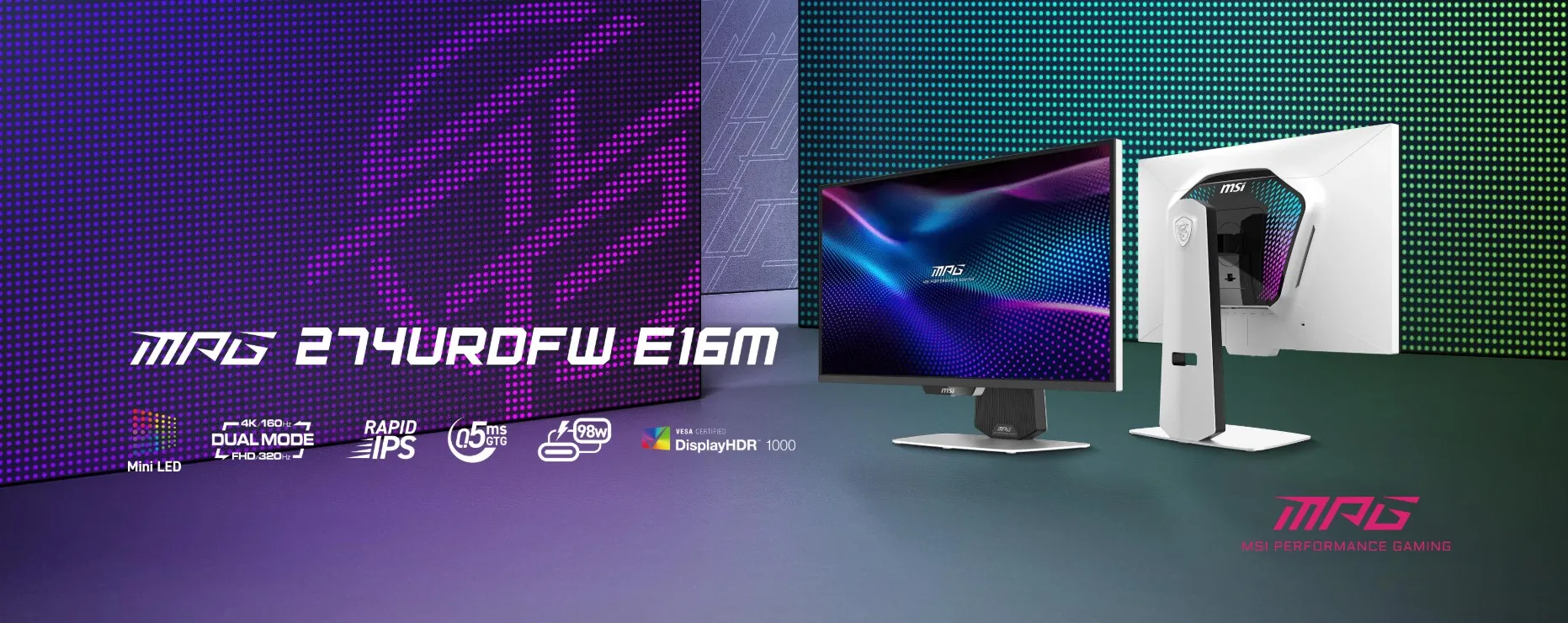 QD-OLED монитор MSI MPG 274URDFW E16M