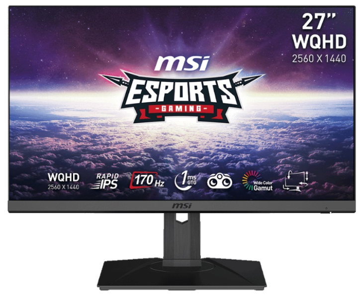 В соответствии с конкурентами. MSI представила модель G272QPF со 170 Гц WQHD IPS матрицей