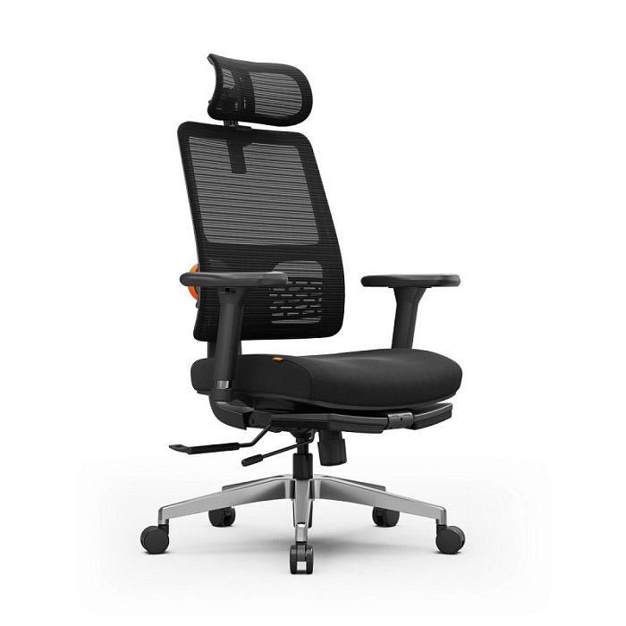 Компьютерное кресло FoxGear NETZ модель M, черный (FG-NETZ-M-BK) - фото 3
