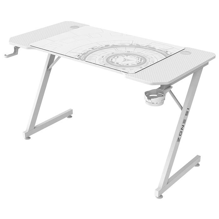 Компьютерный стол Zone 51 TRINE 120 White (Z51-T2N-WH) - фото 1