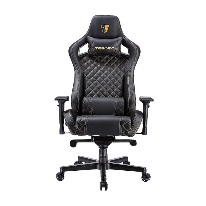 Игровое кресло Tesoro Zone X Black Gold - фото 1