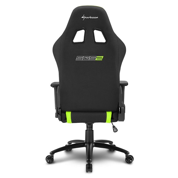 Игровое кресло Sharkoon Skiller SGS2 Black Green (SGS2-BK/GN) - фото 2