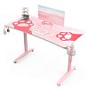 Стол для компьютера (для геймеров) EUREKA GIP 47 Pink - фото 1