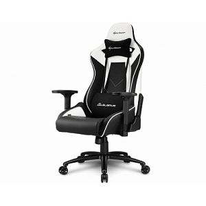 Игровое кресло Sharkoon Elbrus 3 Black White (ELBRUS-3-BK/WH)