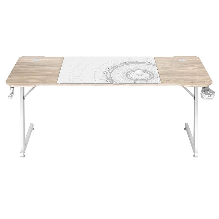 Компьютерный стол Zone 51 TRINE 160 Wood/White (Z51-T6N-WD) - фото 2