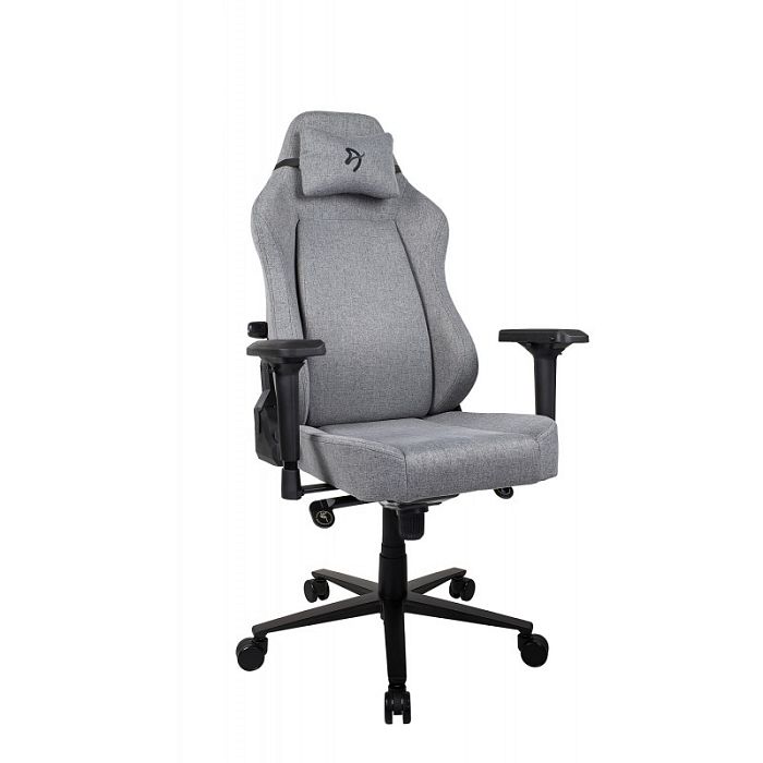 Компьютерное кресло Arozzi Primo Woven Fabric - Grey - Black logo - фото 1