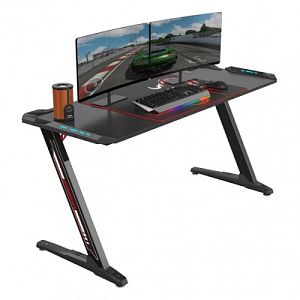 Стол для компьютера (для геймеров) EUREKA ERK-Z60-B (c RGB подсветкой)