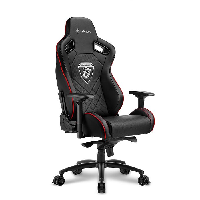 Игровое кресло Sharkoon Skiller SGS4 Black Red (SGS4-BK/RD) - фото 1