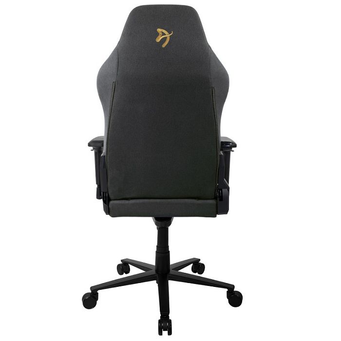 Компьютерное кресло Arozzi Primo Woven Fabric - Black - Gold logo - фото 3