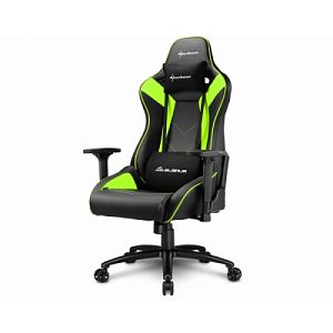 Игровое кресло Sharkoon Elbrus 3 Black Green (ELBRUS-3-BK/GN)