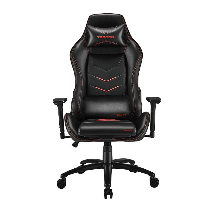 Игровое кресло Tesoro Alphaeon S3 Black Red - фото 2