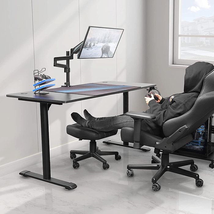 Пуфик Eureka Ergonomic Height Adjustable Footstool with Wheels (ERK-AR21-B) - фото 2