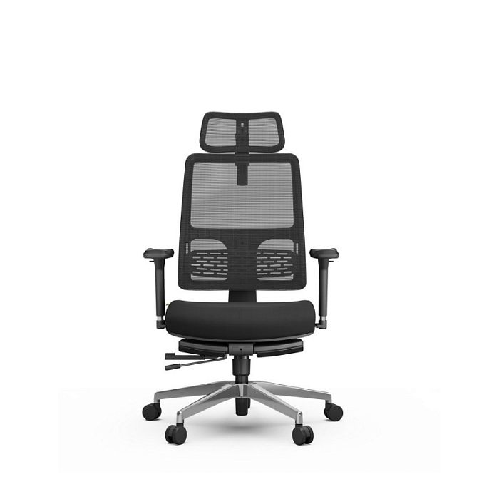 Компьютерное кресло FoxGear NETZ модель M, черный (FG-NETZ-M-BK) - фото 2