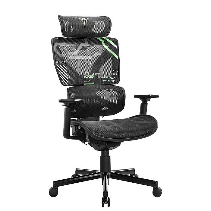 Компьютерное кресло ZONE 51 FREELANCER K5 Black-Green (Z51-FK5-GN) - фото 1