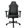 Компьютерное кресло Arozzi Primo Woven Fabric - Black - Gold logo - фото 1