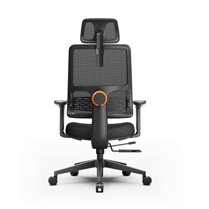 Компьютерное кресло FoxGear NETZ модель E, черный (FG-NETZ-E-BK) - фото 4