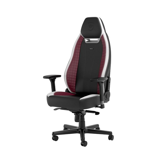 Компьютерное кресло Noblechairs LEGEND Ed. Black/White/Red PU Hybrid Leather / b/w/r (NBL-LGD-GER-BWR) - фото 1