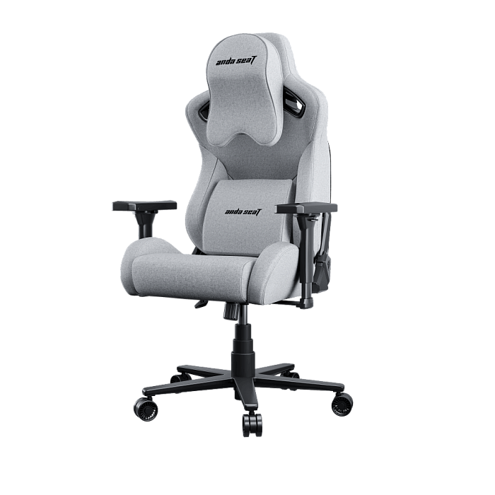 Кресло игровое Anda Seat Kaiser Frontier, цвет серый, размер ХL (150кг), материал ПВХ (модель AD12) (AD12YXL-17-G-F) - фото 1