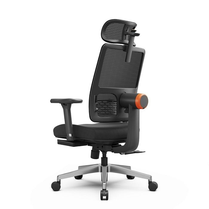 Компьютерное кресло FoxGear NETZ модель M, черный (FG-NETZ-M-BK) - фото 5